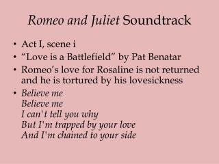 Romeo and Juliet Soundtrack