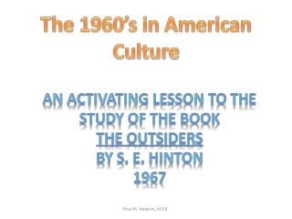 The 1960’s in American Culture
