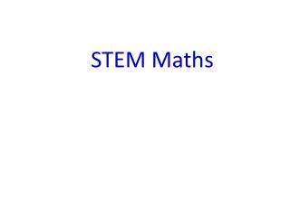 STEM Maths