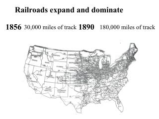 Railroads expand and dominate