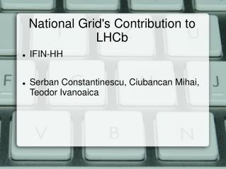 National Grid's Contribution to LHCb