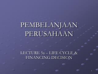 PEMBELANJAAN PERUSAHAAN