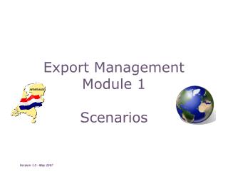 Export Management Module 1 Scenarios