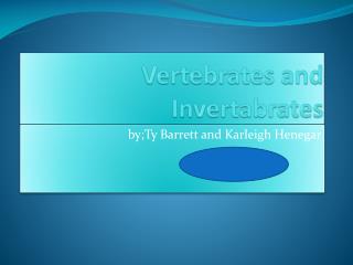 Vertebrates and Invertabrates