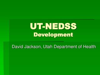 UT-NEDSS Development