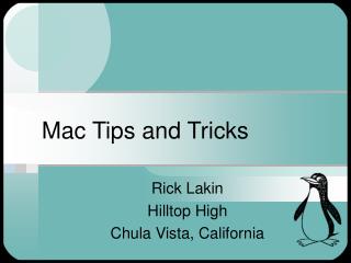 Mac Tips and Tricks