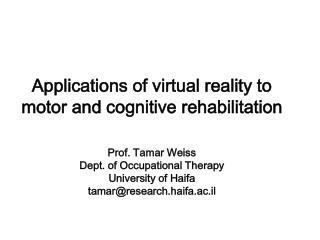 Neurological Rehabilitation