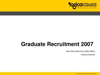 Graduate Recruitment 2007