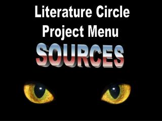 Literature Circle Project Menu