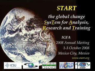 START t the global change S ys T em for A nalysis, R esearch and T raining