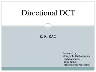 Directional DCT