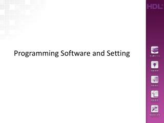 Programming Software and Setting