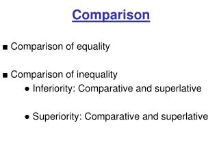 Comparison