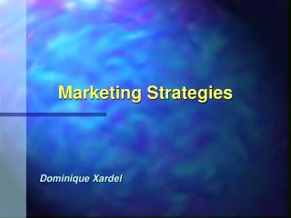 Marketing Strategies