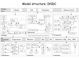 Model structure: DNDC