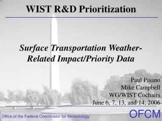 Surface Transportation Weather-Related Impact/Priority Data