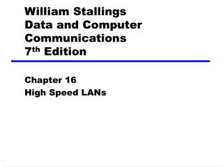 William Stallings Data and Computer Communications 7 th Edition