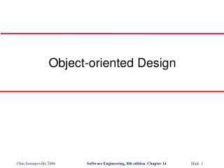 Object-oriented Design