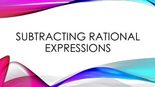 Subtracting Rational Expressions