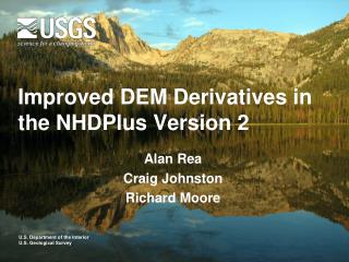 Improved DEM Derivatives in the NHDPlus Version 2