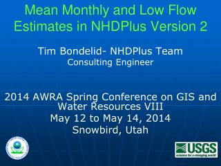 Mean Monthly and Low Flow Estimates in NHDPlus Version 2