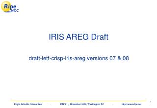 IRIS AREG Draft