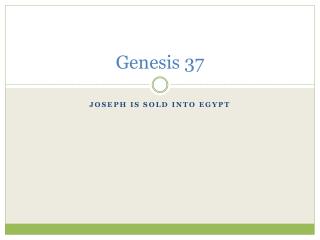 Genesis 37