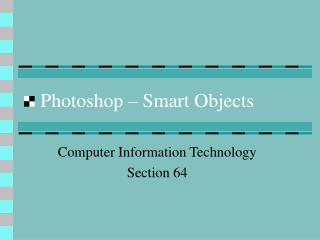 Photoshop – Smart Objects