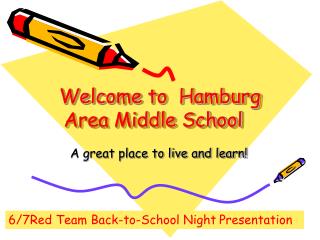 Welcome to Hamburg Area Middle School