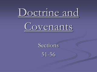 Doctrine and Covenants