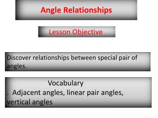 Angle Relationships