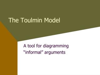 The Toulmin Model