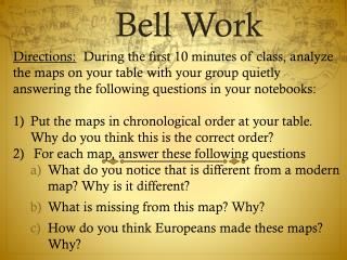 Bell Work