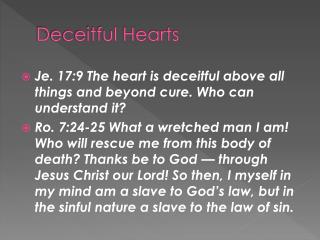 Deceitful Hearts