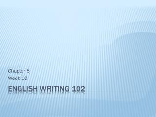 English Writing 102