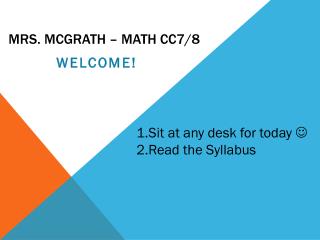 Mrs. McGrath – Math cc7/8