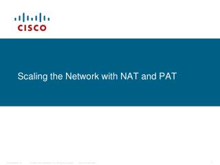 Scaling the Network with NAT and PAT