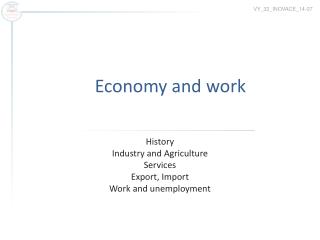 Economy and work