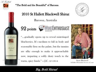 “The Bold and the Beautiful” of Barossa