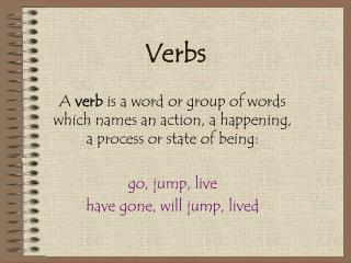 Verbs