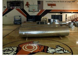 Installing New Air Ducts at Large Gym