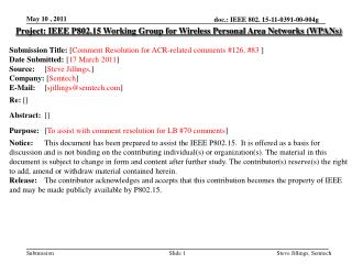 Project: IEEE P802.15 Working Group for Wireless Personal Area Networks (WPANs)