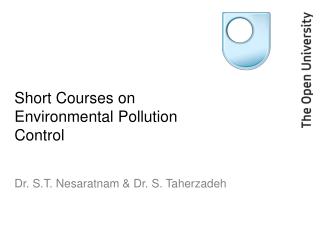 Short Courses on Environmental Pollution Control