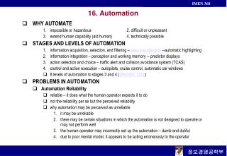 16. Automation