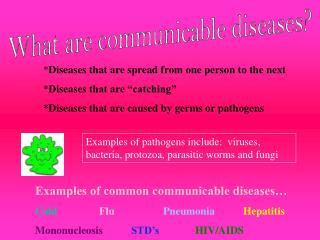 What are communicable diseases?