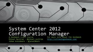 System Center 2012 Configuration Manager