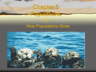 Chapter 5 Populations