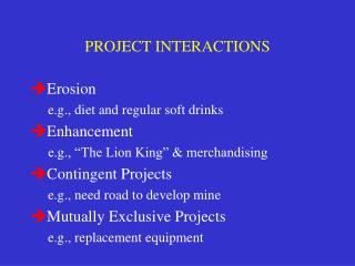 PROJECT INTERACTIONS