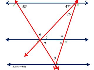 a uxiliary line