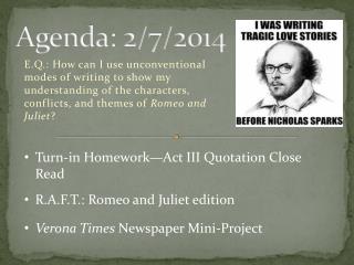 Agenda: 2/7/2014